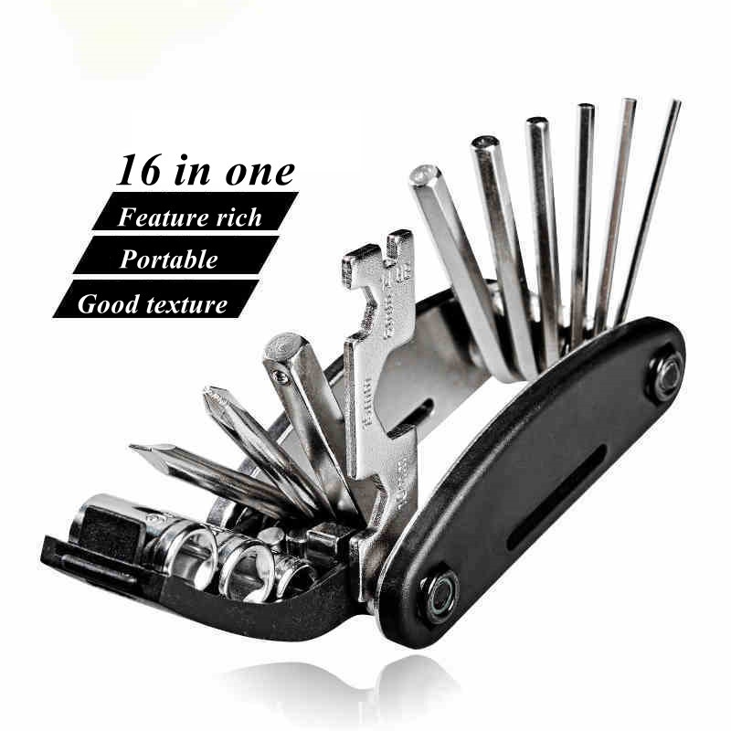 BEST QUALITY Perlengkapan Reparasi Sepeda Tambal Ban 16 in 1