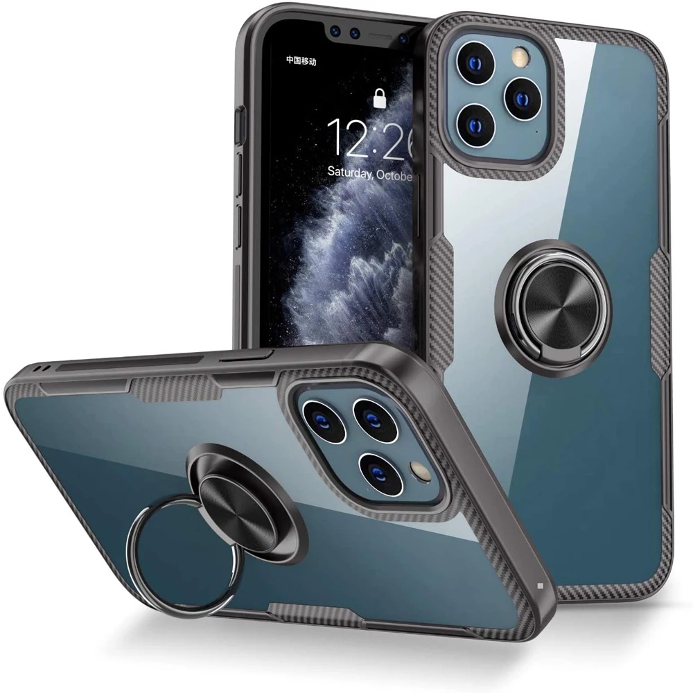 Case Dengan Ring Holder Magnetik Untuk iphone 11 Pro Max 12 13 Pro Max XS Max XR X 6 7 + 8 Plus SE 12 Pro 13