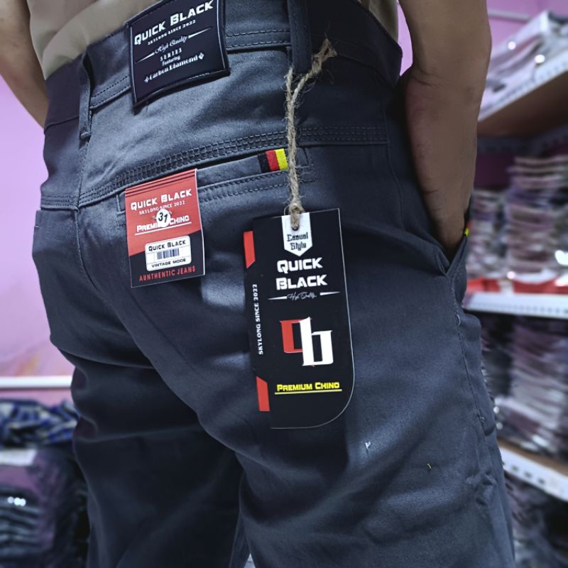 Celana Panjang Chino Pria Jumbo Slimfit Melar Chinos Distro Premium