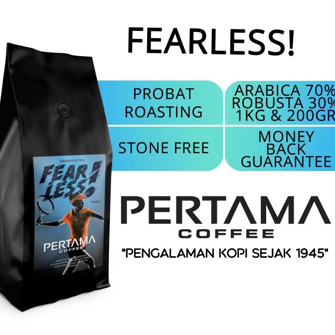 

PERTAMA COFFEE | Kopi FEARLESS! 1000gr 70% Arabica - 30% Robusta