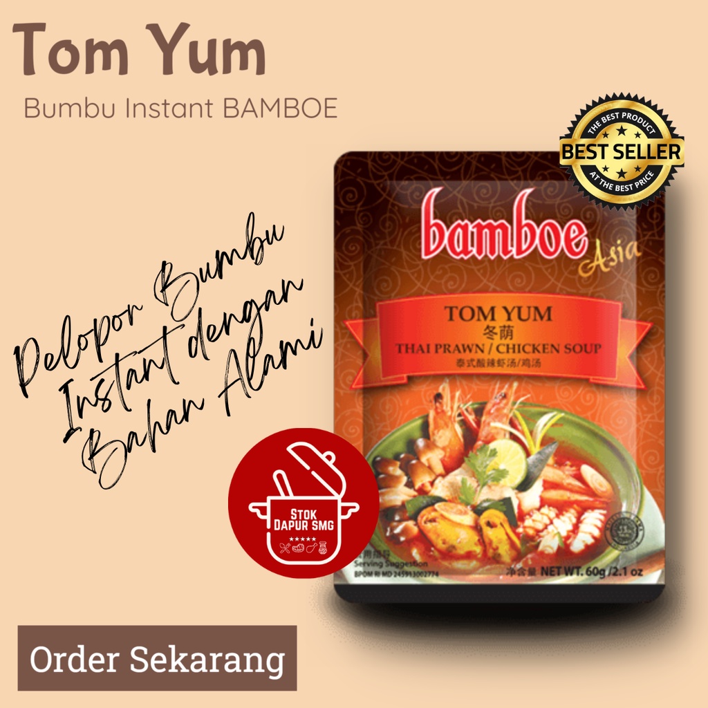 

BAMBOE Masakan Asia Bumbu Masak Instan TOM YUM 60gr