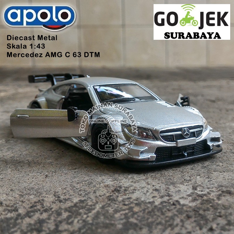 Diecast Apolo MSZ Mobil Mercedes-AMG C 63 DTM | Mainan Anak Pajangan Miniatur