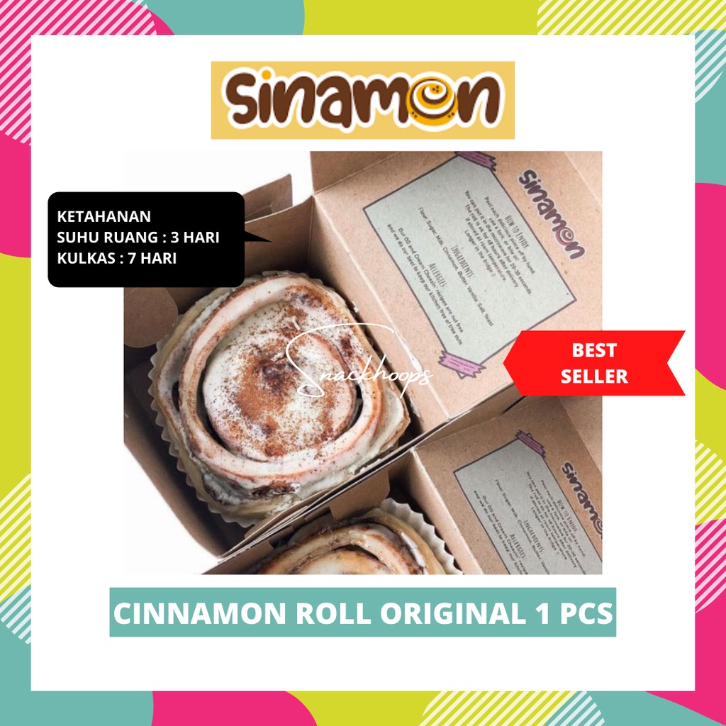 

SINAMON JAKARTA - 1 BOX ISI 4 ROLL - CABANG SINAMON BALI - CINNAMON ROLL JAKARTA - SNACKHOOPS