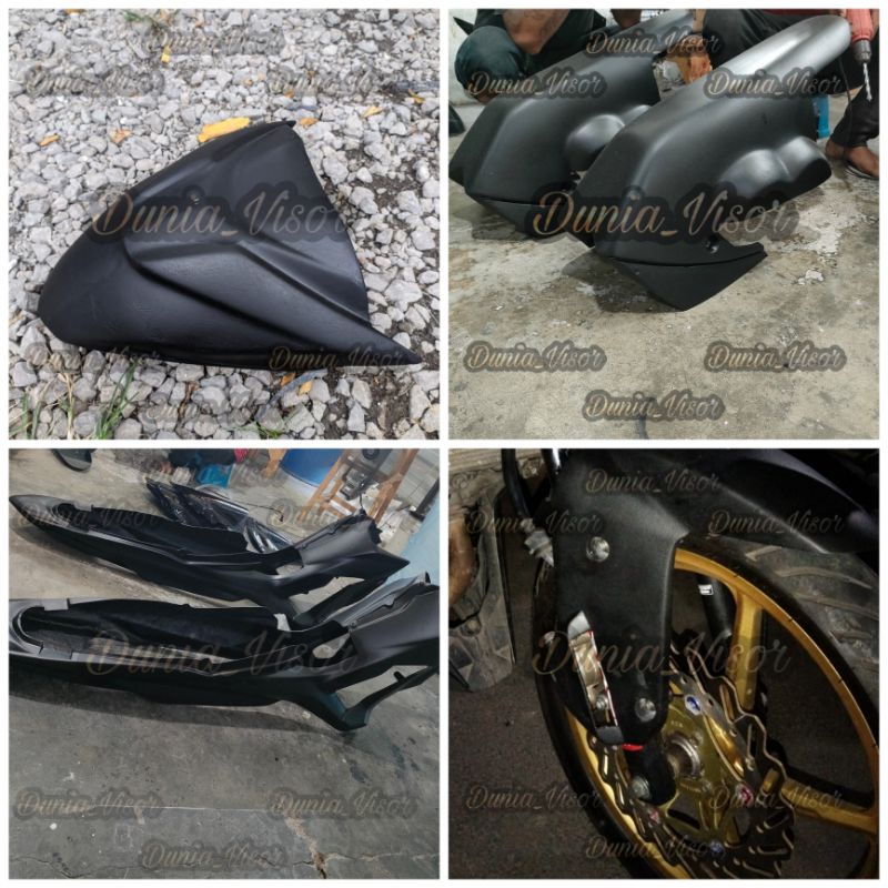 body honda sonic 150 ,Body balap Honda Sonic 150 full set . body Sonic 150 hitam doff