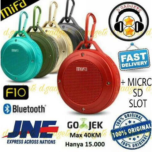 GRATIS ONGKIR XIAOMI MIFA F10 BLUETOOTH PORTABLE WATERPROOF SPEAKER - MERAH TERLARIS