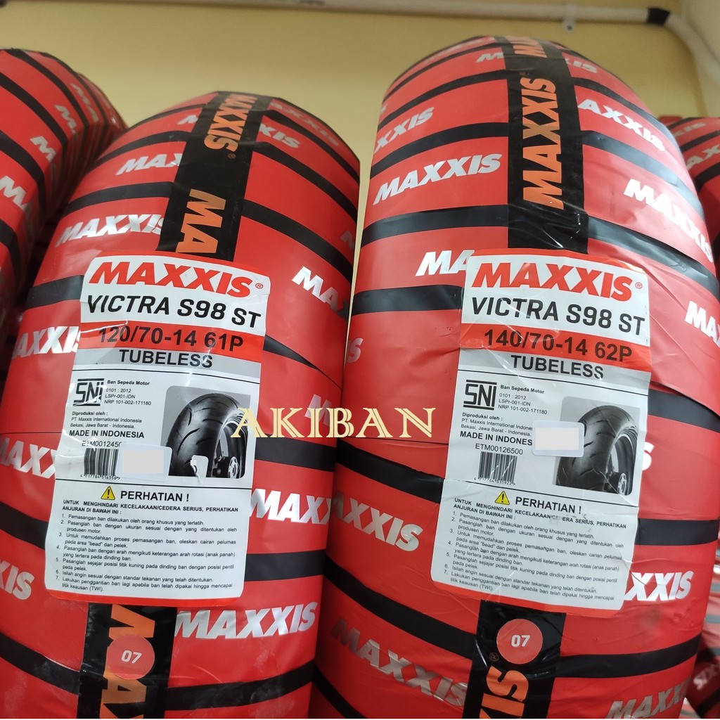 Ban MAXXIS VICTRA 120/70-14 Maxxis 120 70 14 Ring 14 Tubeless