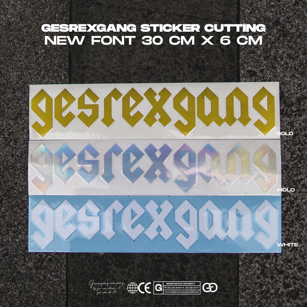 

GESREXGANG STICKER CUTTING 30 CM x 6 CM