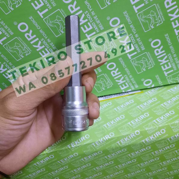 TEKIRO mata sok kunci L ukuran 12 mm ( 12 x 100 mm )