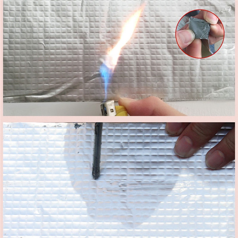 KKS DUUTI Lakban Aluminum Foil Adhesive Super Duct Tape Waterproof 5CM x 3M - JE140089 - Silver BUY