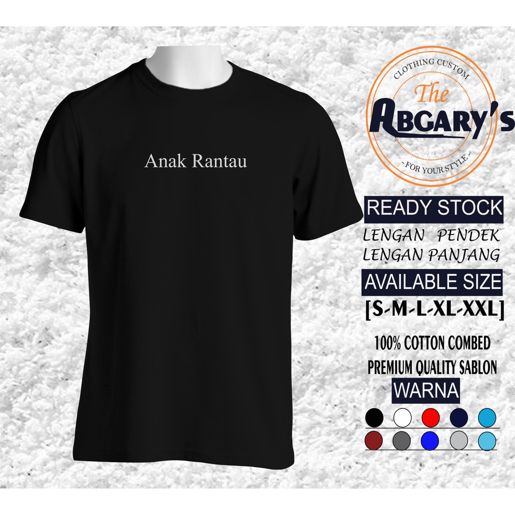 Kaos Kata Anak Rantau Shopee Indonesia Kaos Kata Anak Rantau Shopee Indonesia