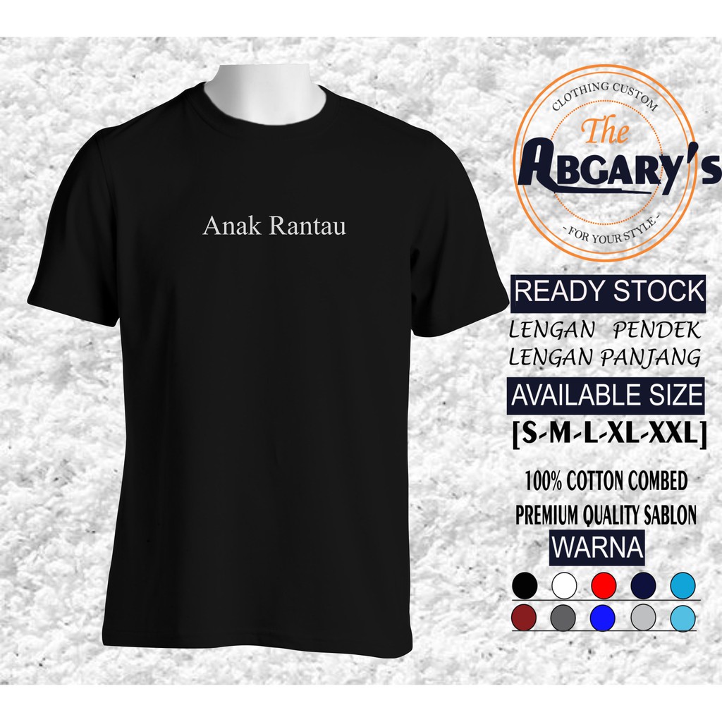 Kaos Kata Anak Rantau Shopee Indonesia