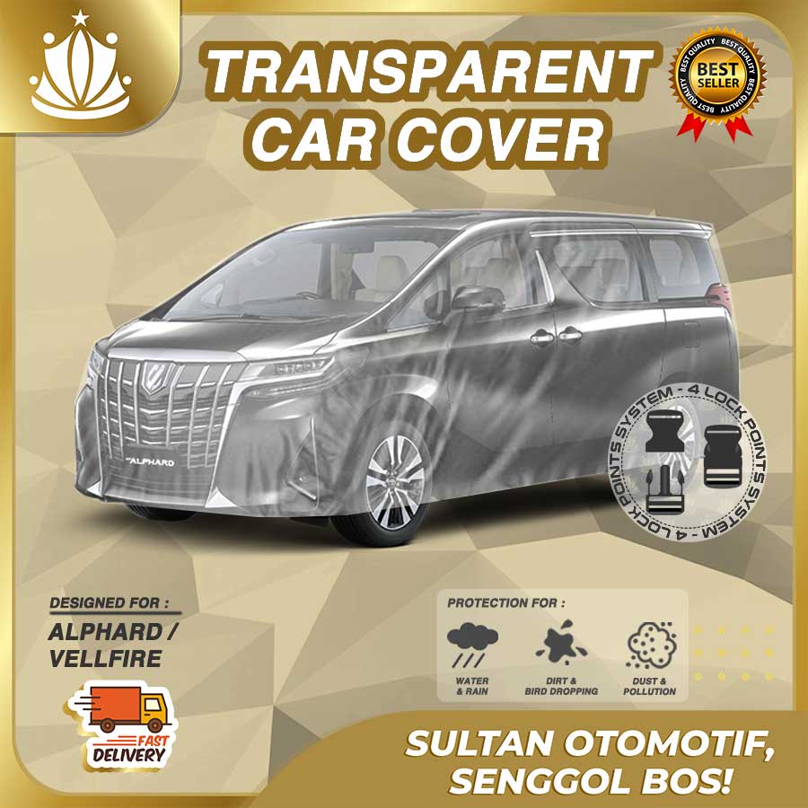 Body Cover Mobil Plastik TEBAL Alphard Vellfire WATERPROOF