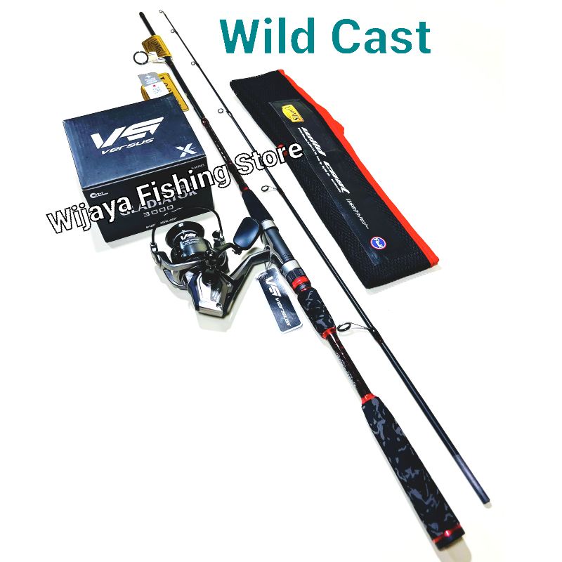 Set Joran Spinning Loomis & Franklin Wild Cast atau Wildcat Pro dan Reel Versus Gladiator
