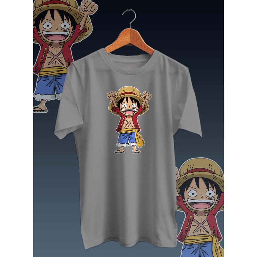 KAOS DISTRO GAMBAR DIGITAL FULL PRINT LUFFY HORE/ONECK/LENGAN PENDEK/BISA COD/TERMURAH &amp; BERKUALITAS