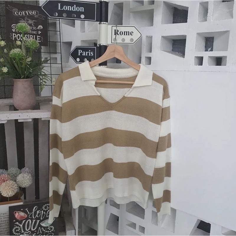 SWEATER CROP FUJI BLASTER SWEATER RAJUT KEKINIAN