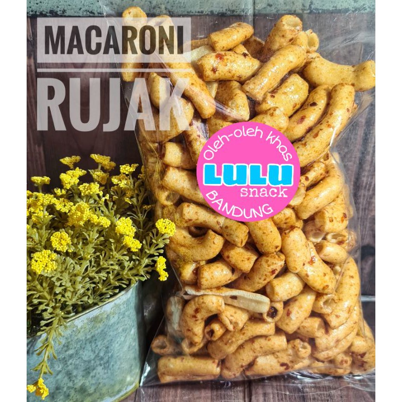 

Macaroni Rujak/Macaroni Rujak Pedas/Snack Macaroni Pedas/Cemilan Bandung/Snack Bandung