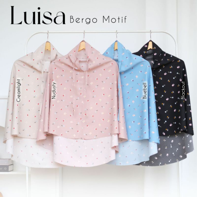 Bergo Motif / Luisa Bergo / Hijab Instan / Hijab Motif