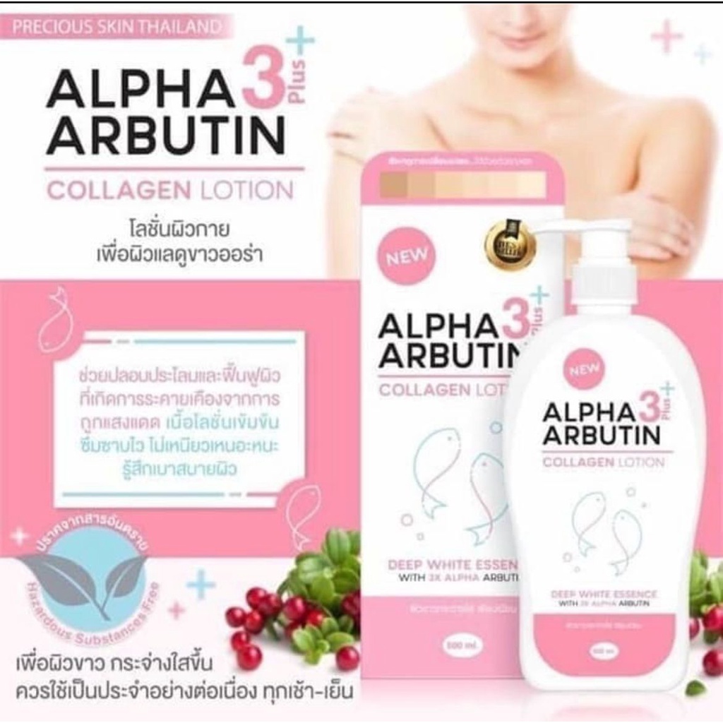 (COD)LOTION ALPHA ARBUTIN - ALPHA ARBUTIN COLLAGEN LOTION 500ML ORIGINAL - ALPHA ARBUTIN LOTION COLLAGEN BPOM