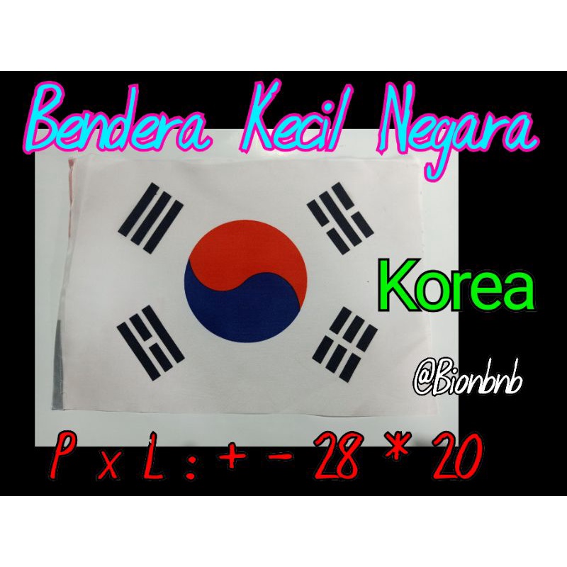 Bendera Negara Korea Ukuran Kecil Bendera Negara Piala Dunia Korea Bendera Negara Aksesoris