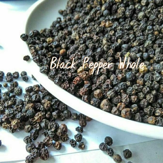 

Black Pepper Whole Lada Hitam Utuh Merica Hitam Biji Grade A - 1Kg