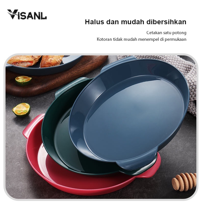 Piring Wheatstraw Round Plate Dish BPA free Warna Warni Set Murah Pastel Awet Bahan Wheat Straw BPA Free