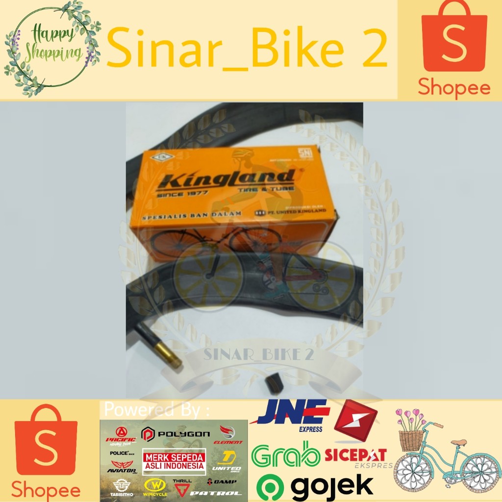 Ban Dalam Kingland 26x2.125 Pentil Motor Av Panjang 48mm Sepeda Mtb