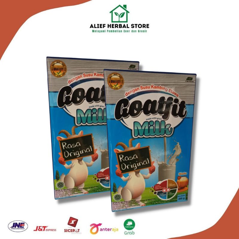 

Goatfit Milk 200gr rasa Original | Goatfit Milk Susu Kambing Etawa plus Royal Jelly