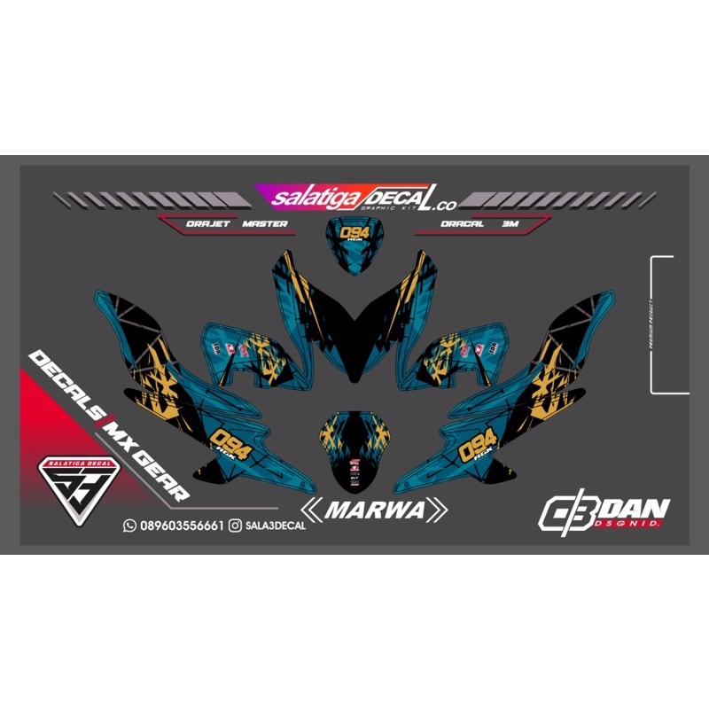 dekal aerox full body