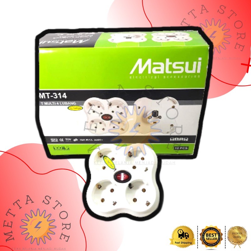 Steker T Multi 4 Lubang 314 Matsui