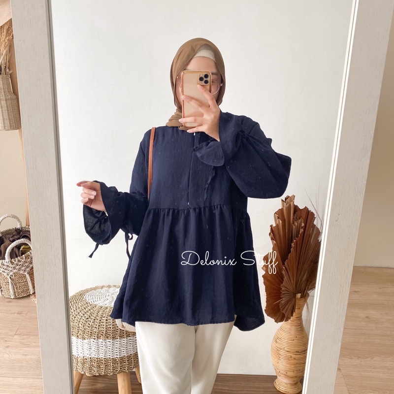 Erina oversize peplum top