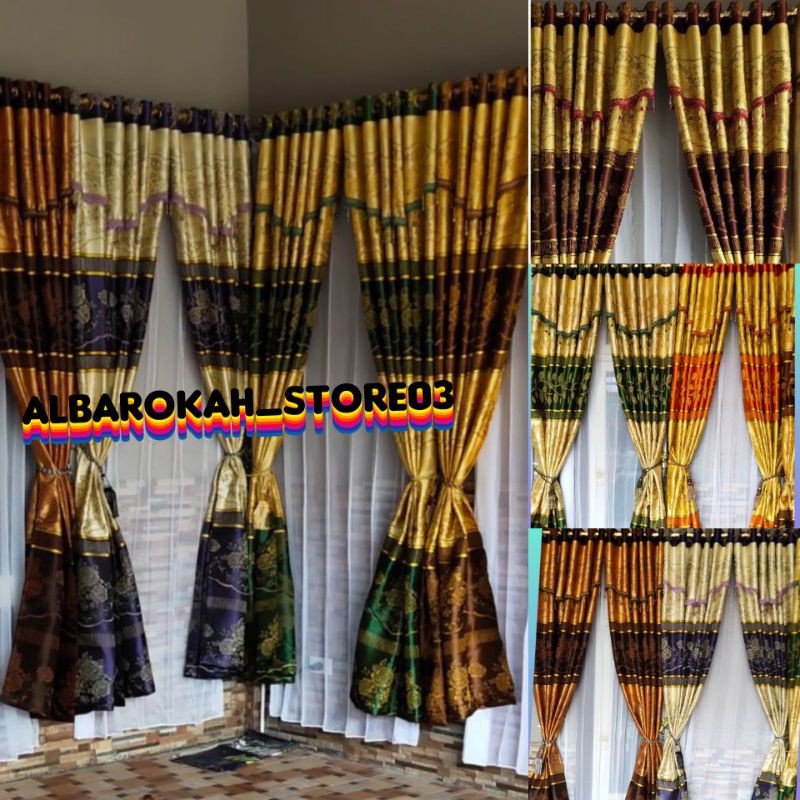 gorden Blackout batik gorden Hordeng korden tirai pintu