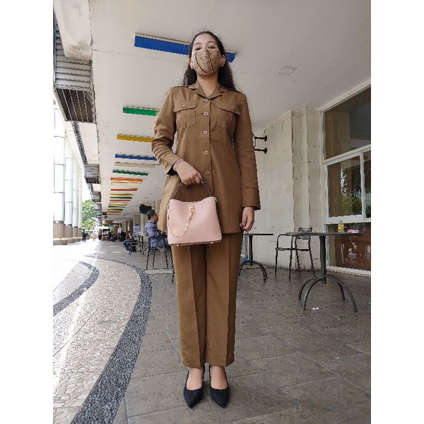 SERAGAM PRINCESSFA/SETELAN PEMDA TUA/SERAGAM PNS /SERAGAM PEMDA /KEKHI/PEMDA ACEH