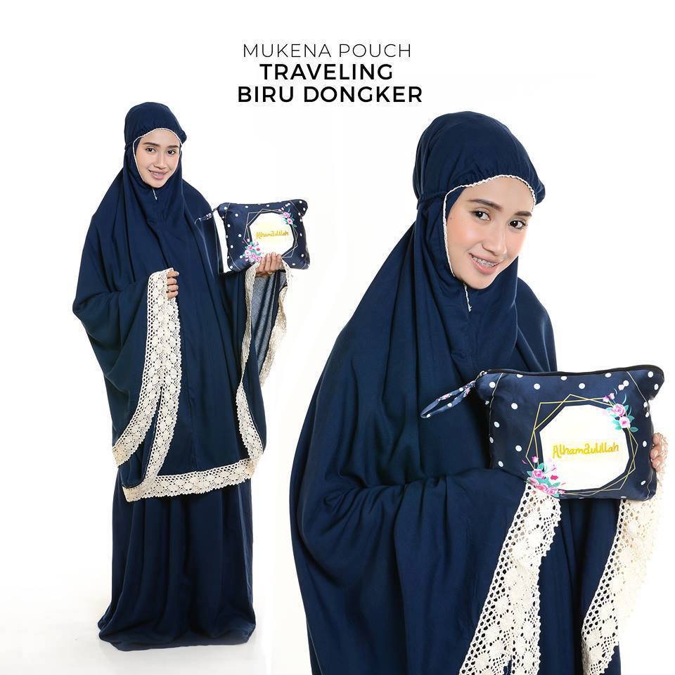 Mukena Katun Rayon Renda Pouch Traveling