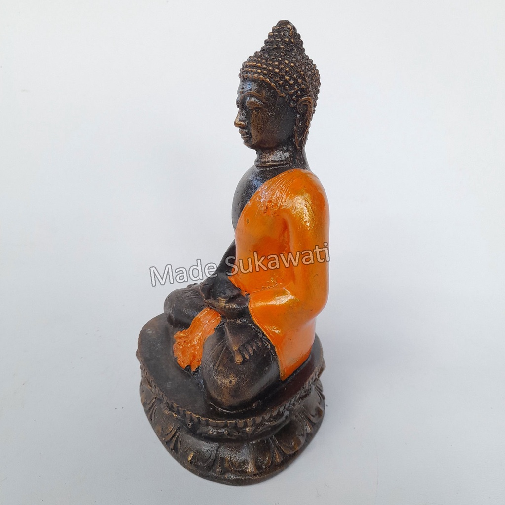 Patung Budha mini bahan resin keramik