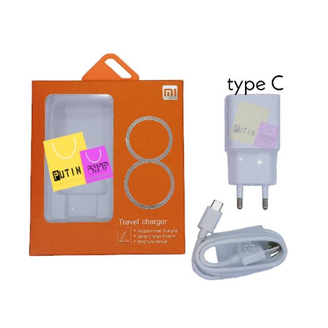 (P) Charger Travel Adapter Xiaomi Fast charging 3.0