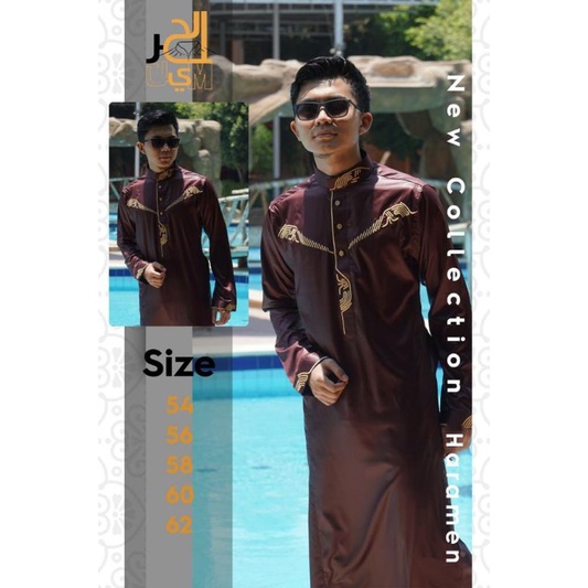 Jubah pria daffa Alharamain premium NEW ORIGINAL