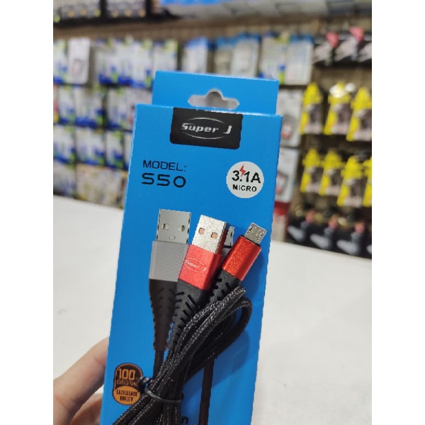 Kabel data Super J SPJ S50 Quallcomm 3.0 Type C, Micro