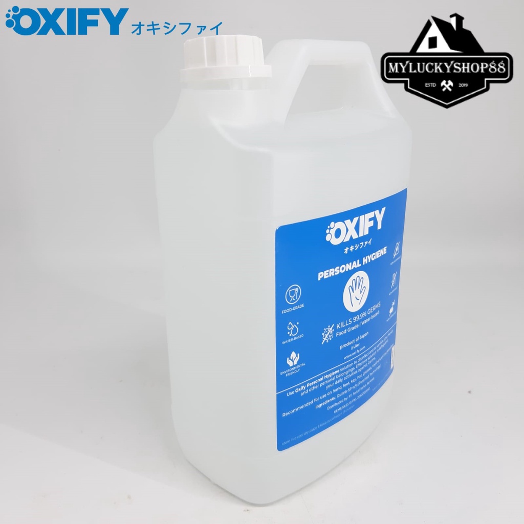 OXIFY Personal Hygiene Water Based Sanitizer Disinfectant Japan 2L