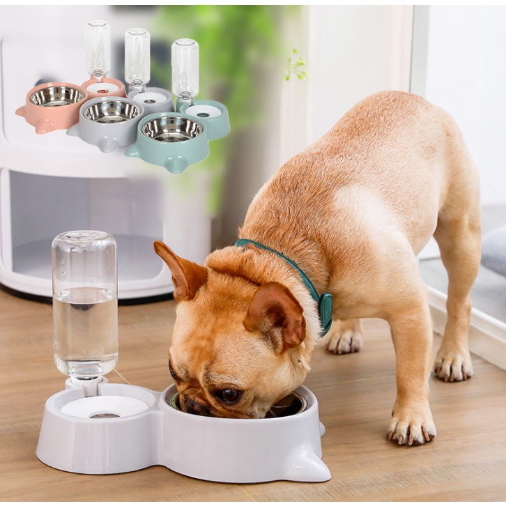 Wadah Makan Kucing Tempat Makanan Kucing Anjing Feeding Dishes Dispenser 500ml