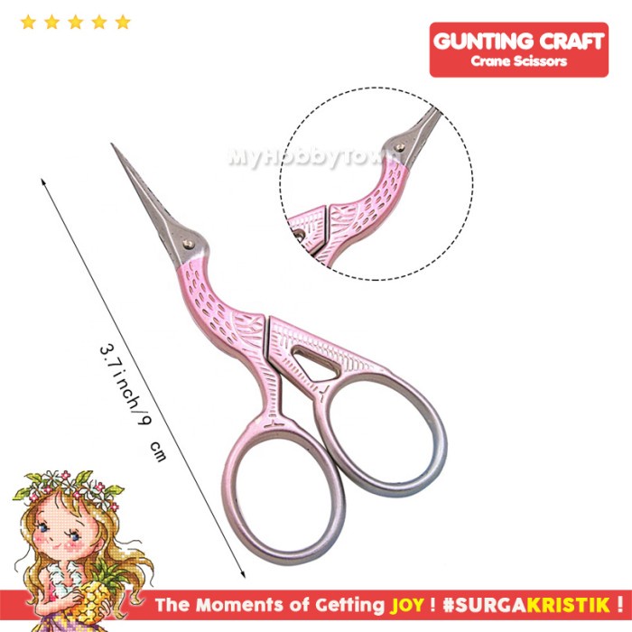 

Wind | Gunting Craft Fancy Unik : Crane / Bangau Besar (Gold / Emas) - Pink Crane Murah Baru