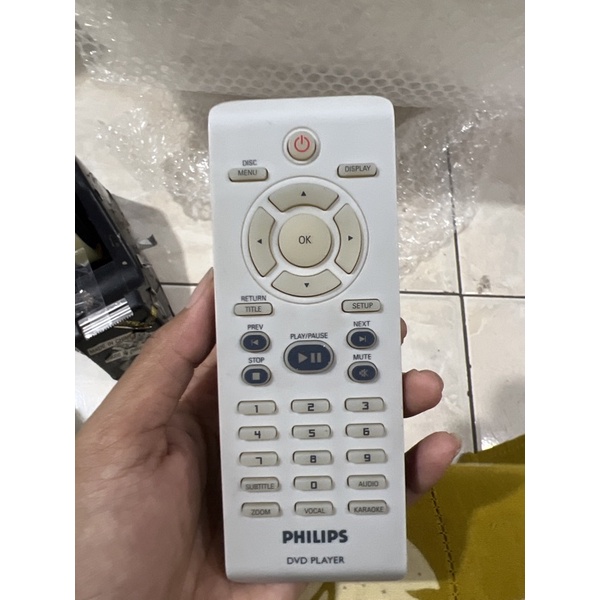 REMOTE REMOT DVD PLAYER PHILIPS ORIGINAL ASLI CREAM