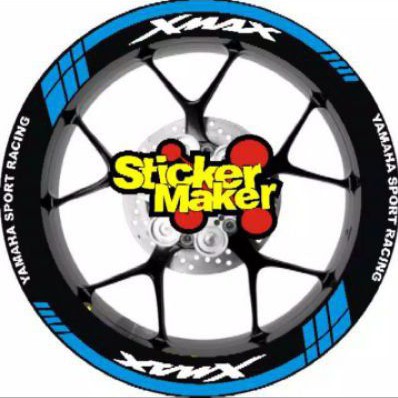 list velg xmax sticker cutting stiker velk xmax 1 set