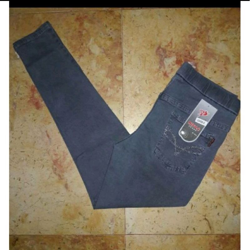 Leging Jeans Rifas Stretch Dan Tebal . Jegging Jeans Wanita  Premium