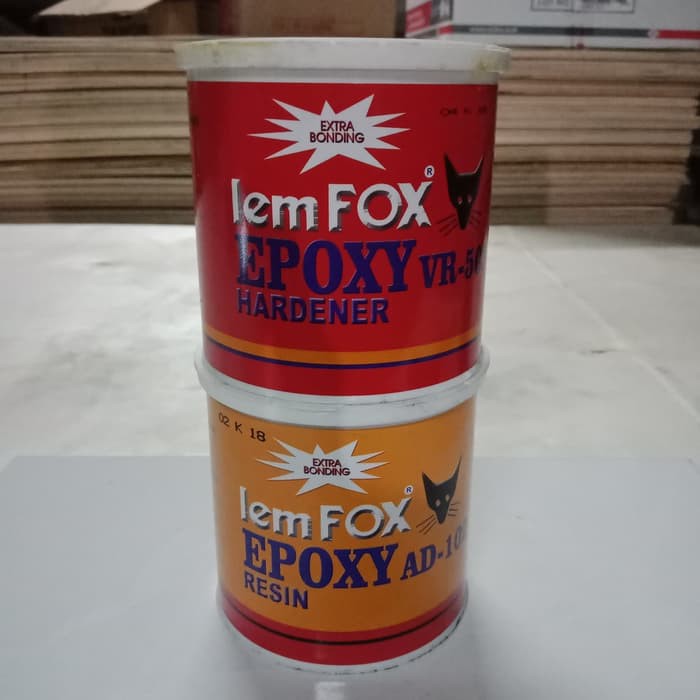 

lem FOX EPOXY hardener dan resin