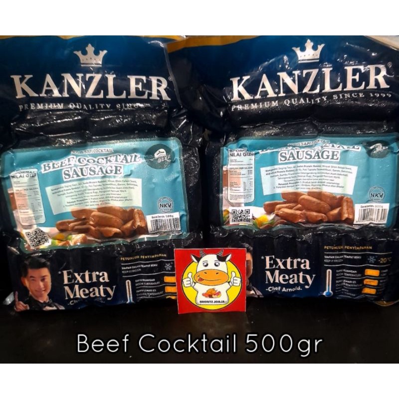 

KANZLER SOSIS BEEF COCKTAIL SAUSAGE 500GR - BRONTZ JOGJA