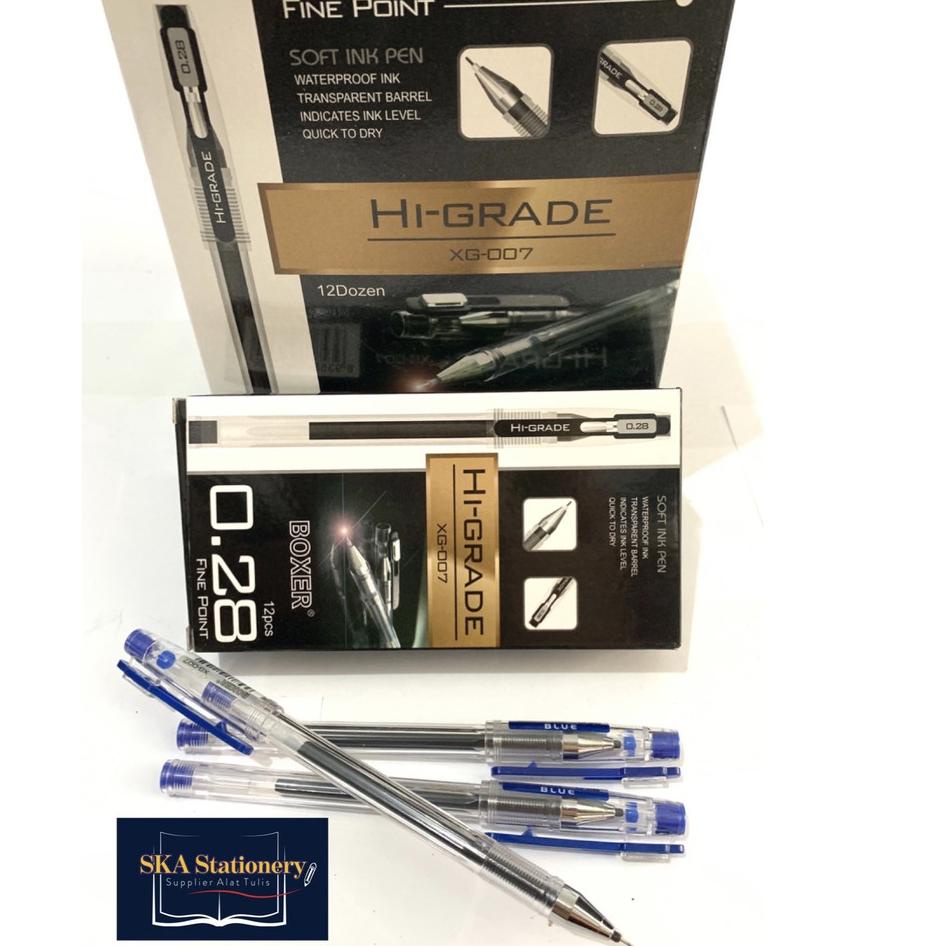 

NEW PRODUCT Bolpen/Ballpoint/Pulpen/Ballpen Hi Grade Boxer 0.28 Hitam Biru (Lusin) 271HPWW