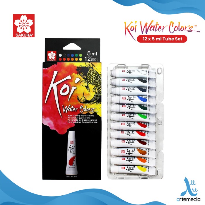 

Cat Air Sakura Koi Watercolor Tube 5ml Set - 5 ml SET 12