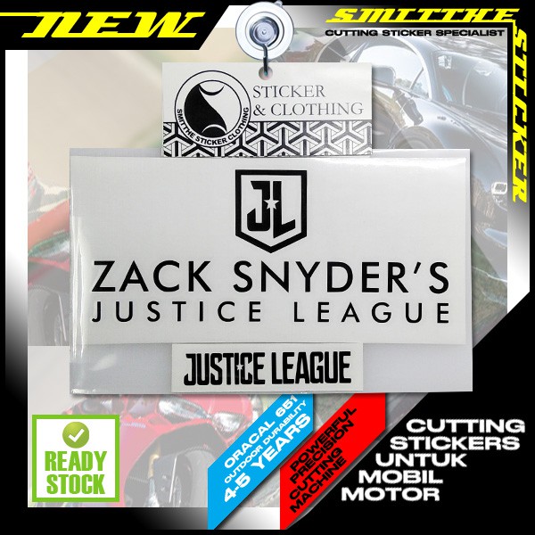 Stiker Zack Snyder's Justice League snyder Logo Cutting Sticker aksesoris Mobil Motor