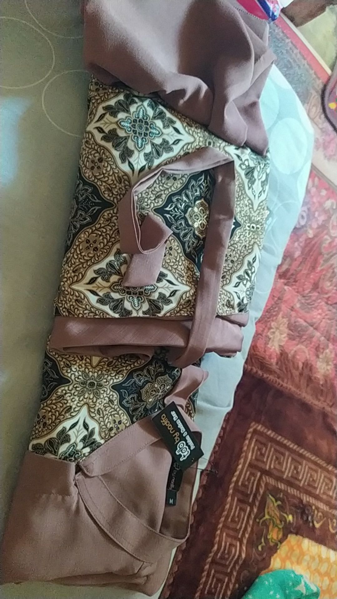 Baju Muslim Gamis Sabiya Batik Couple