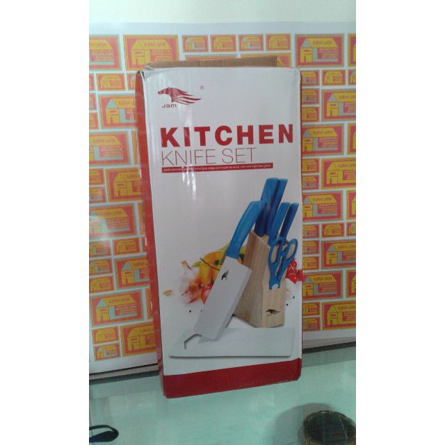 Pisau Kitchen Knife Set 6 Pcs